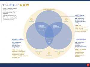 venn diagram of work activities, work environment and organisational culture